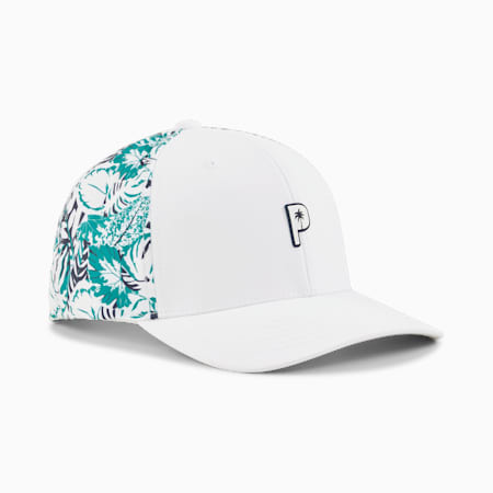 PUMA X PALM TREE CREW Palm Tech Cap Men, White Glow-Sparkling Green, small