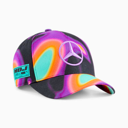 Mercedes-AMG Petronas Formula 1® x Mad Dog Jones Hamilton Baseball Cap, PUMA Black-AOP, small-THA