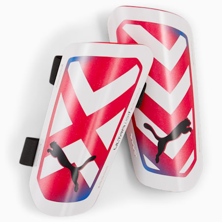 ULTRA Light Strap Football Shin Guards, PUMA White-Ultra Blue-Fire Orchid, small-DFA