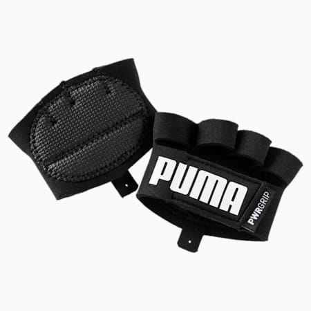 ถุงมือออกกำลังกาย Essential Training Grip Gloves, Puma Black-Puma White, small-THA