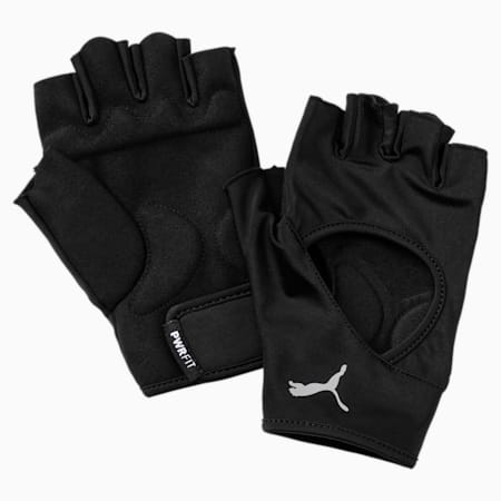 Training Essential Unisex Fingered Gloves, Puma Black-Gray Violet, small-IND
