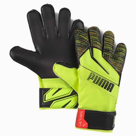 ULTRA Protect 3 RC Goalkeeper Gloves, Yellow Alert-Puma Black, small-SEA