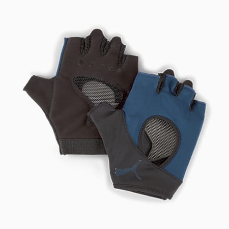 Gym Women's Training Gloves, Intense Blue, small
