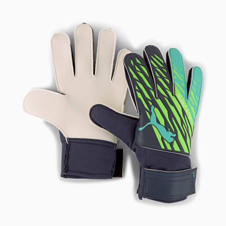 ULTRA Grip 4 RC Goalkeeper Gloves, Green Glare-Elektro Aqua-Puma Black, small