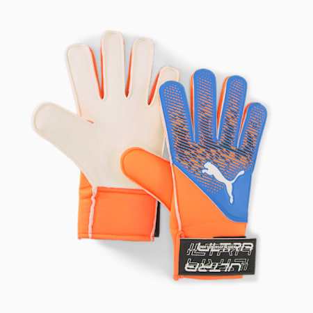 ULTRA Grip 4 RC Goalkeeper Gloves, Ultra Orange-Blue Glimmer, small