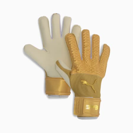 Promotion Goalkeeper Football Gloves, Puma Team Gold-Ederson, small