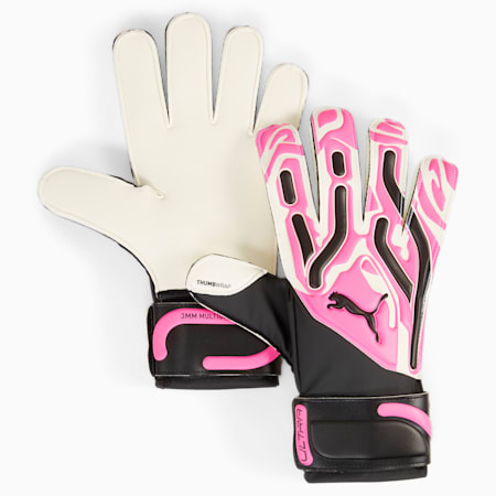 PUMA ULTRA Match RC Goalkeeper Gloves, Poison Pink-PUMA White-PUMA Black, small-THA