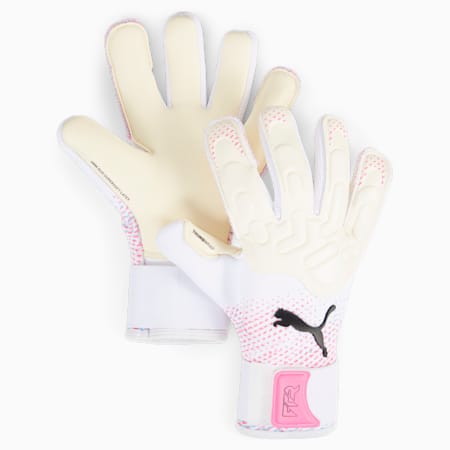 FUTURE Pro Hybrid Goalkeeper Gloves, PUMA White-Poison Pink-PUMA Black, small