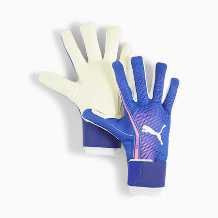 ULTRA ULTIMATE Hybrid Goalkeeper Gloves, Lapis Lazuli-Sunset Glow, small