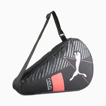 Padel Tennis Cover Bag, Puma Black-Active Red-Puma White, small