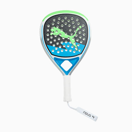 NOVA ELITE HYBRID Padel Racket, PUMA Black-Luminous Blue-Glacial Gray, small