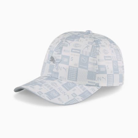 หมวกแก๊ป Running Cap III, Platinum Gray-AnniversaryAOP, small-THA