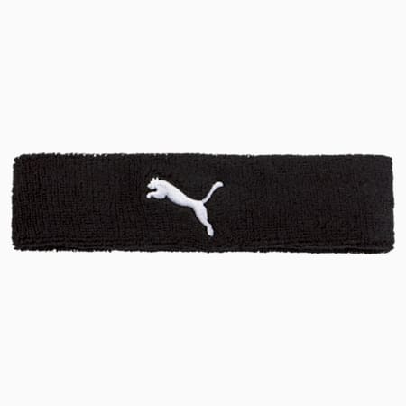 PUMA Unisex Training Headband, Puma Black-Puma White, small-IND