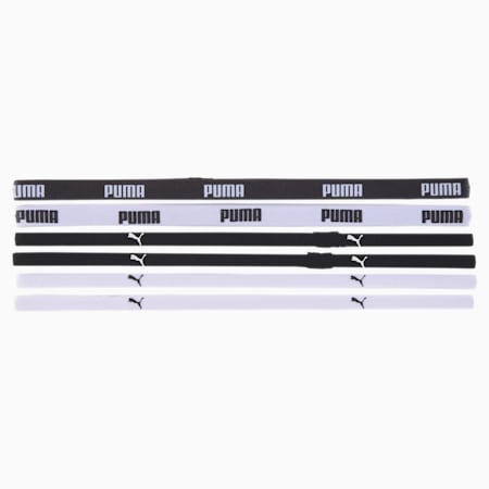 Lot de bandeaux de training Femme, Puma Black-Puma White, small