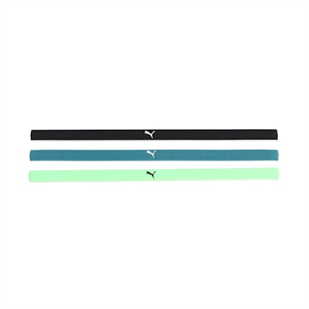 Juego de 3 bandas deportivas de entrenamiento para mujer, Bold Blue-Speed Green, small