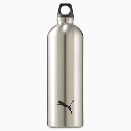 PUMA Training Stainless Steel Water Bottle, Silver, small-AUS