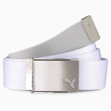 Ceinture de golf type sangle réversible homme, Bright White, small