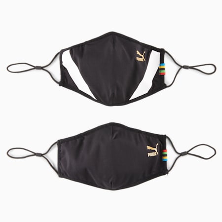 PUMA II Face Mask 2-Pack, Puma Black-unity collection, small-AUS