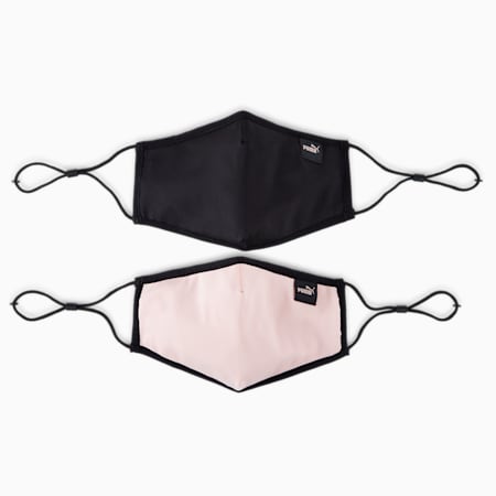 PUMA Face Mask (Set of 2), Apricot Blush-Puma Black, small-SEA