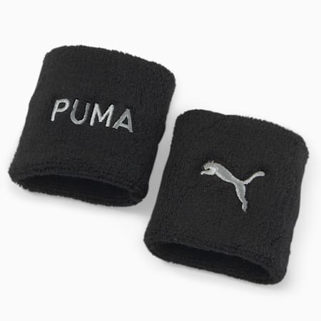 PUMA Fit Training Wristbands, PUMA Black, small-DFA