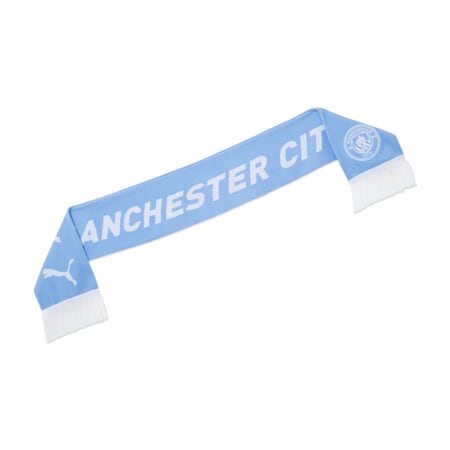 Manchester City ftblESSENTIALS Scarf, Team Light Blue-PUMA White, small-AUS