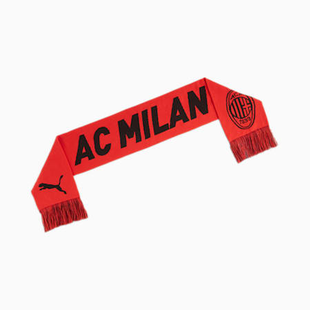 AC Milan ftblESSENTIALS Scarf, For All Time Red-PUMA Black, small-AUS