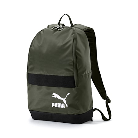 Originals Backpack Tren, Forest Night-Puma White, small-SEA