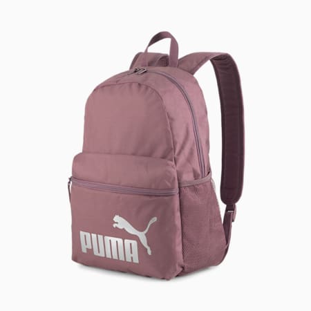 Phase Backpack, Dusty Plum-Metallic Logo, small-THA
