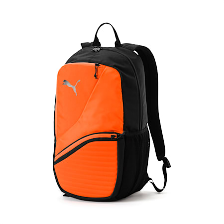 ftblNXT Backpack, Puma Black-Shocking Orange, small-SEA