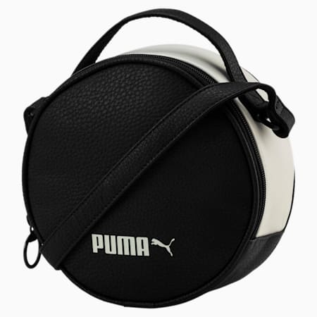 PUMA Prime Classics Women's Round Case Bag, Puma Black-Whisper White, small-PHL