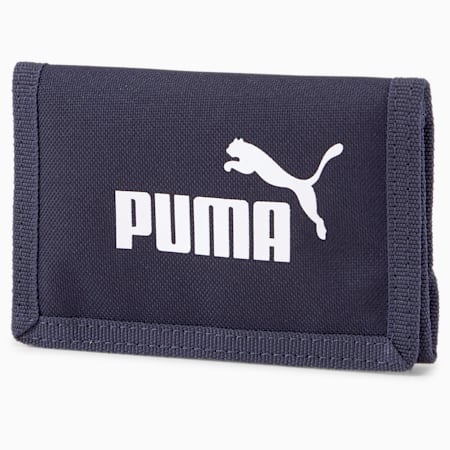 PUMA Phase Woven Wallet, Peacoat, small-IND