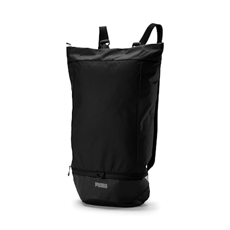 Street Running Packable Backpack, Puma Black, small-IND