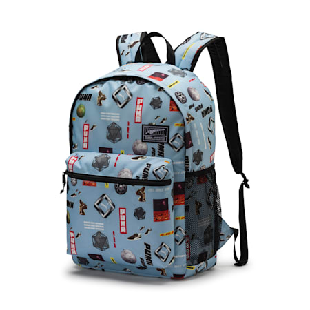 Academy Backpack, Light Sky-Logo AOP, small-IND