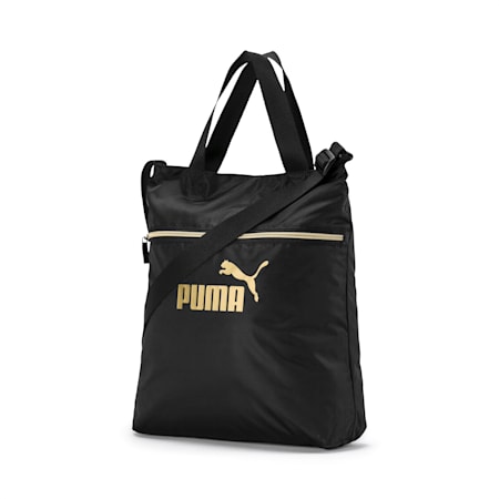 Seasonal Women's Shopper, Puma Black-Gold, small-THA