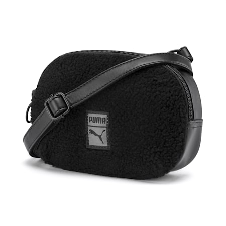 Prime Time Women's X-Body Bag, Puma Black-Puma Black, small-SEA