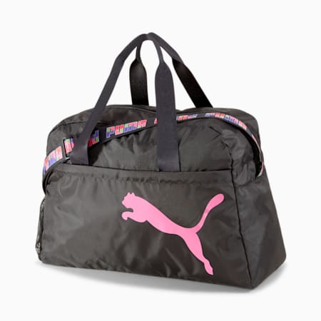 Active Training Essential Women's Grip Bag, Puma Black-Bubblegum, small-SEA