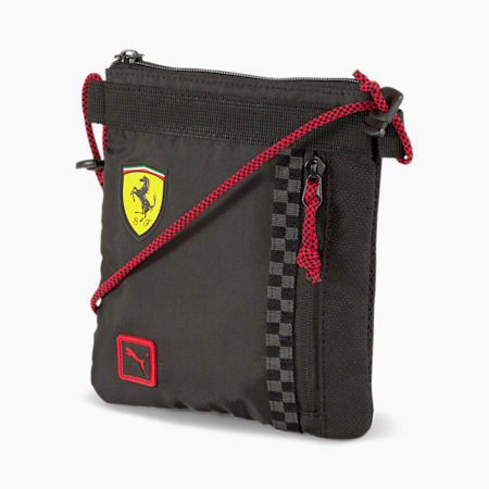 Scuderia Ferrari Fanwear Portable Shoulder Bag, Puma Black, small-SEA