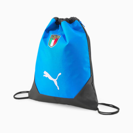 Italia FINAL Gym Sack, Puma Black-Ignite Blue, small