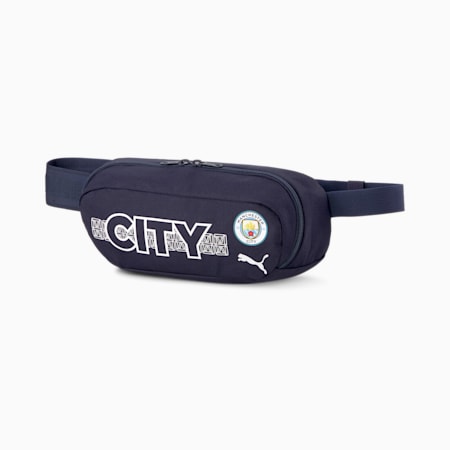 Man City ftblCORE Football Waist Bag, Peacoat-Team Light Blue, small-PHL