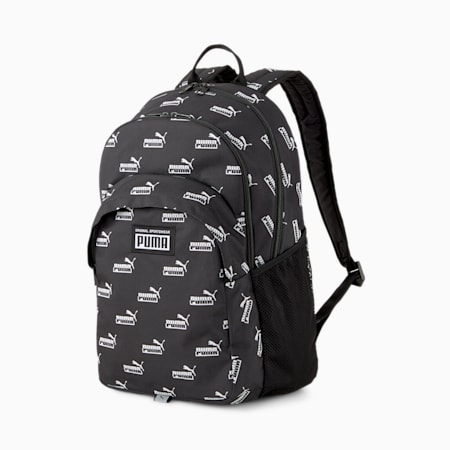 Academy Backpack, Puma Black-PUMA No. 1 AOP, small-PHL
