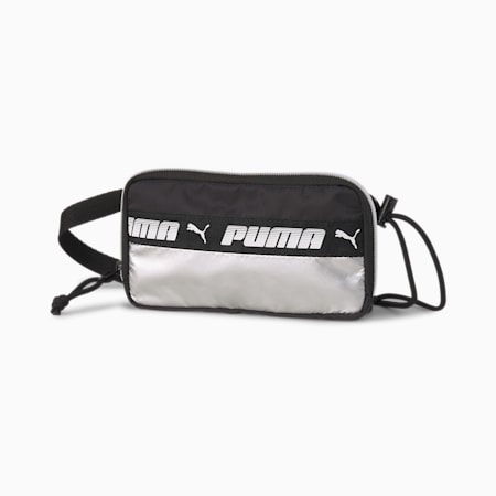 Mile Rider Women's Sling Pouch, Puma Black-Silver, small-IND