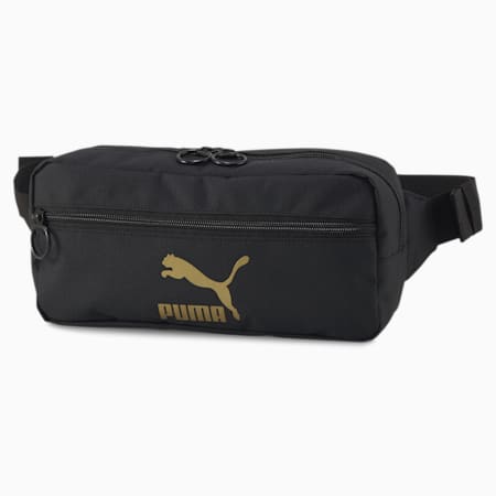 Originals Waist Bag, Puma Black-Gold, small-PHL