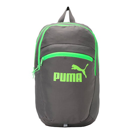 PUMA Tric Backpack, QUIET SHADE-Green Gecko, small-IND