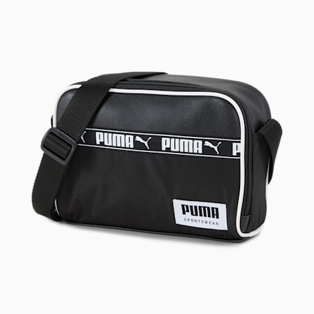 Campus Reporter Shoulder Bag, Puma Black, small-SEA