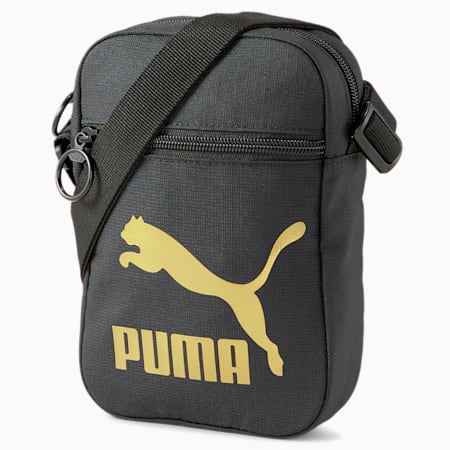 กระเป๋าพกพาขนาดกะทัดรัด, Puma Black-Gold, small-THA