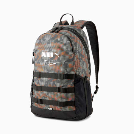 PUMA Style Unisex Backpack, Dark Shadow-Camo AOP, small-IND
