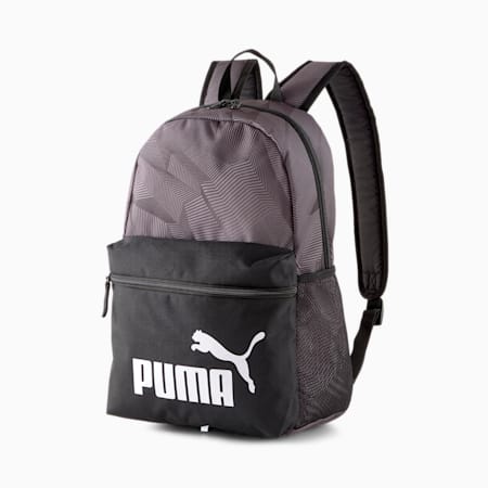 Phase Printed Backpack, Puma Black-Ultra Gray-AOP, small-SEA