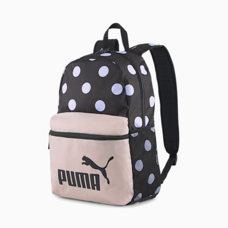 Phase Printed Backpack, Puma Black-Polka Dot AOP, small-AUS