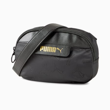 White and gold puma handbag discount