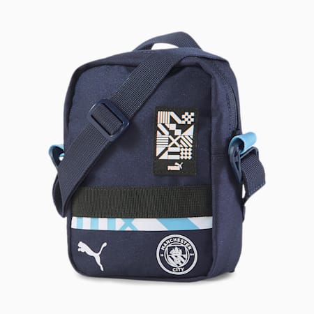Man City FtblNXT Portable Football Bag, Peacoat-Team Light Blue, small-SEA